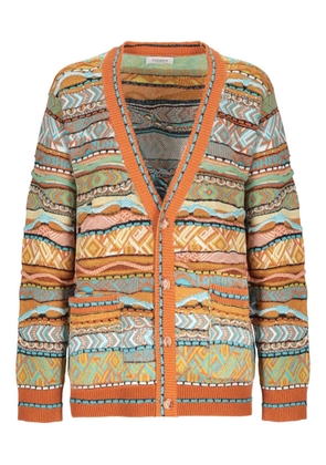 Laneus V-neck cardigan - Orange