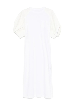 sacai poplin midi dress - White