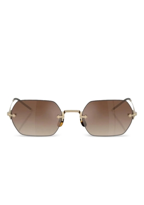 Oliver Peoples TK-13 geometric-frame sunglasses - Brown