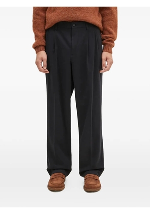 Norse Projects pleated wide-leg trousers - Black