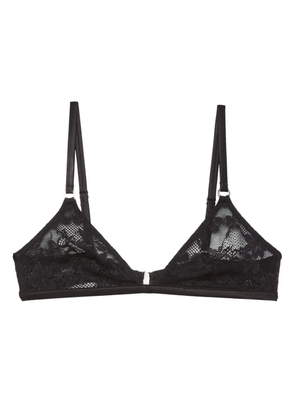 Fleur Du Mal Le Stretch lace triangle bra - Black