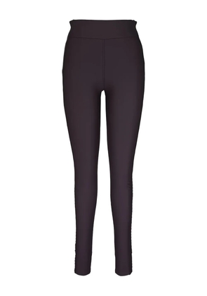 Dorothee Schumacher stitch-detail leggings - Brown