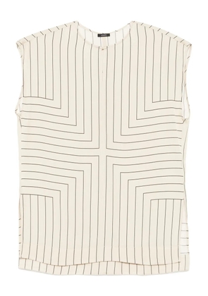 JOSEPH geometric-striped top - Neutrals