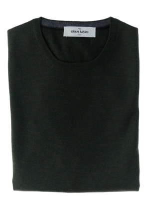 Gran Sasso round-neck wool sweater - Green