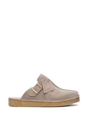 Clarks Originals Trek calf suede flat mules - Neutrals