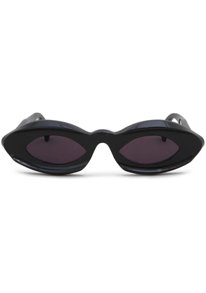 Marni Eyewear logo-print sunglasses - Black