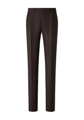 Canali pressed-crease trousers - Brown