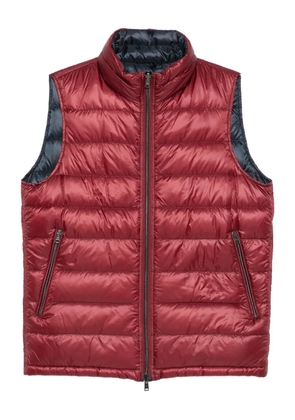 Herno quilted gilet - Red