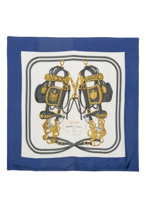 Hermès Pre-Owned 1960s Brides de Gala silk scarf - Blue