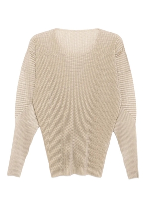 Homme Plissé Issey Miyake light-mesh T-shirt - Neutrals