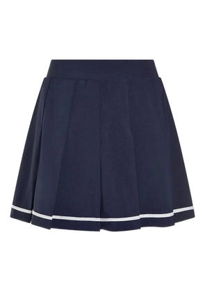Varley pleated stripe-detail skirt - Blue