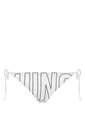 Moschino logo-print bikini bottoms - White