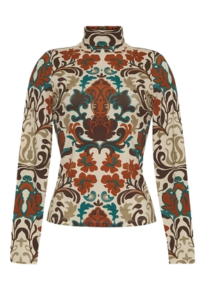 Cara Cara Piper paisley-print turtleneck top - Neutrals