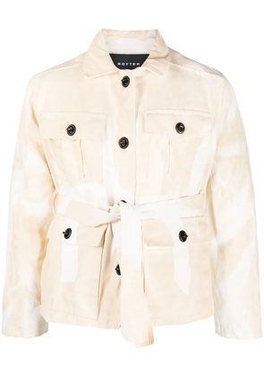 Botter long-sleeve belted jacket - Neutrals