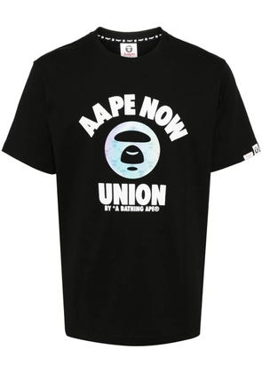 AAPE BY *A BATHING APE® graphic-print cotton T-shirt - Black