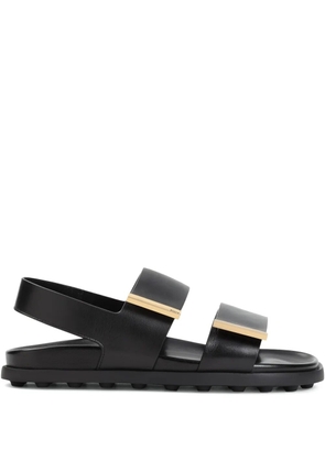 Tod's leather sandals - Black