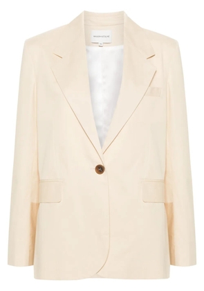 Maison Kitsuné tailored cotton blazer - Neutrals