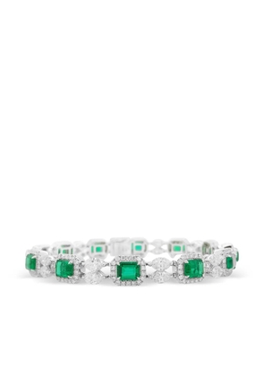 HYT Jewelry emerald and diamond tennis bracelet - Silver
