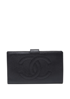 CHANEL Pre-Owned 1994-1999 CC caviar-leather wallet - Black