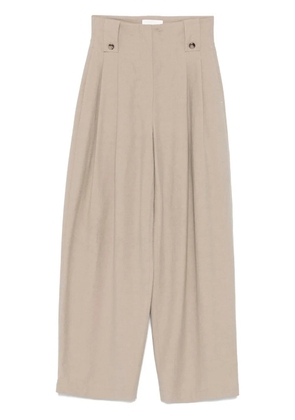 Nanushka pleated wide-leg trousers - Grey