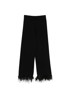 Philo-Sofie feather-hem trousers - Black