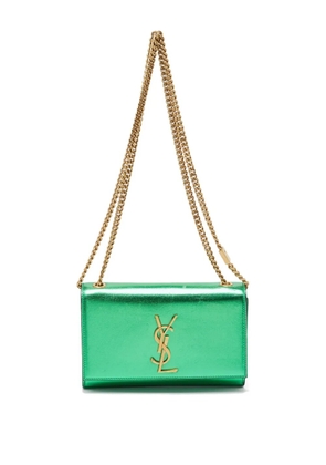 Saint Laurent Pre-Owned leather wallet on chain - Green