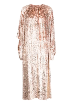 Biyan cut-out detailing round-neck dress - Pink