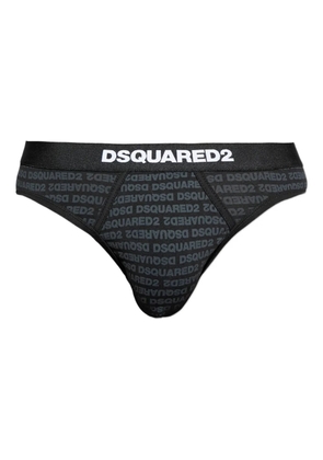 DSQUARED2 logo-print briefs - Black
