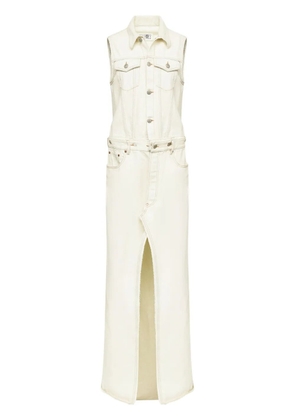 MM6 Maison Margiela denim maxi dress - Neutrals