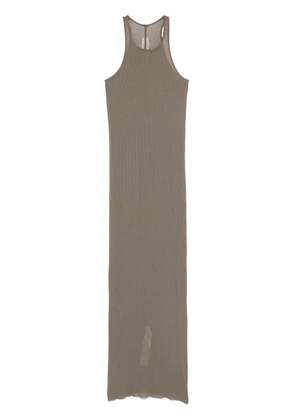 Rick Owens ribbed tank dress - Brown