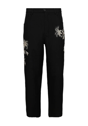 BLUEMARBLE bead-embroidered trousers - Black