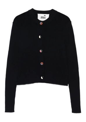 mii buttoned cardigan - Blue