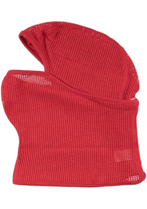 Supreme logo-print mesh balaclava - Red