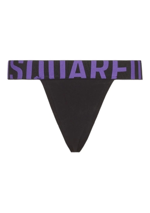 DSQUARED2 logo thong - Black