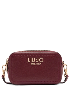 LIU JO small logo-plaque cross body bag - Red