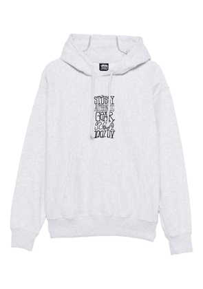 Stüssy cotton blend hoodie - Grey