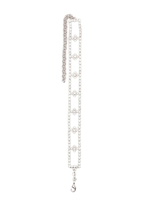 Alessandra Rich crystal-embellished necklace - Silver
