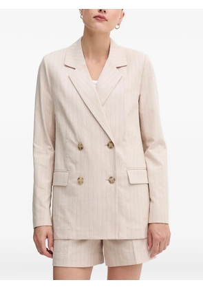 Benetton double-breasted pinstripe blazer - Neutrals
