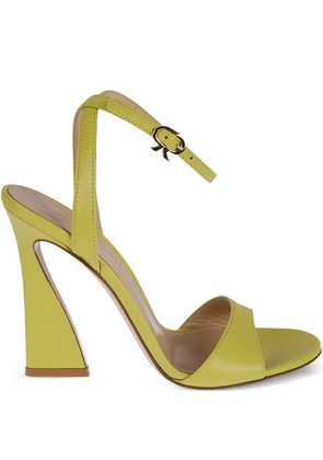 Gianvito Rossi Ribbon-buckle sandals - Yellow