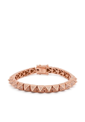 Eddie Borgo Pavé Pyramid bracelet - Pink