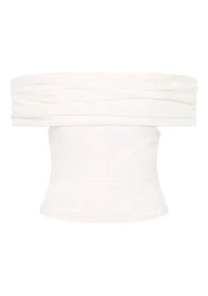 Rachel Gilbert Camille draped off-shoulder top - White