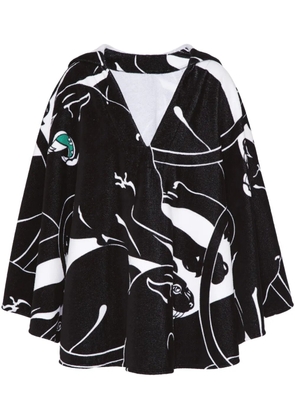 Valentino Garavani Panther terry cape - Black