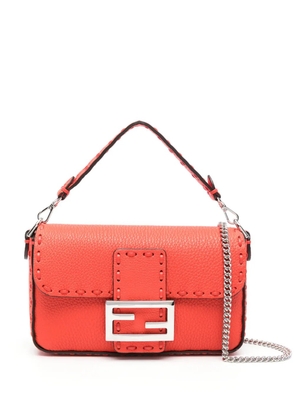 FENDI Baguette leather mini bag - Red