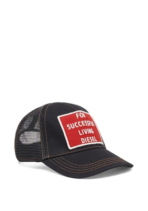 Diesel embroidered cap - Black