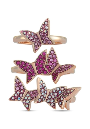 Swarovski pre-owned Lilia stackable rings - Pink