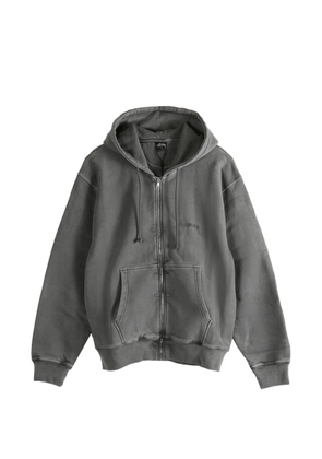 Stüssy zip-fastening hoodie - Grey
