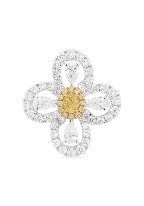 HYT Jewelry 18K gold platinum and diamond ring - Silver