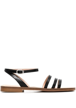 Scarosso Sarah leather sandals - Black