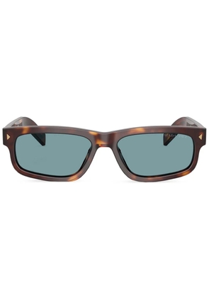 Prada Eyewear logo-plaque sunglasses - Brown