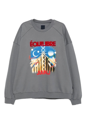 Juun.J graphic-print sweatshirt - Grey